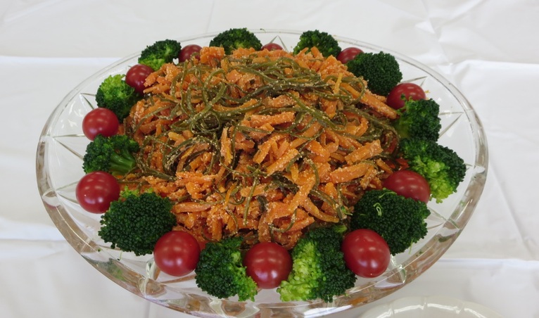 日光旬のレシピ『にんじんと切昆布の明太子炒め』