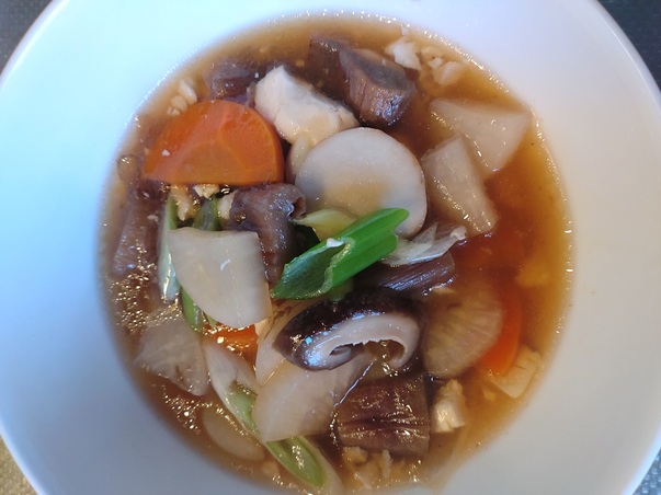 日光旬のレシピ「オリジナルけんちん汁」