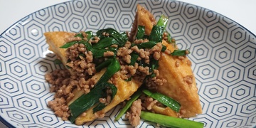 日光旬のレシピ『にらと厚揚げのオイスターソース炒め』