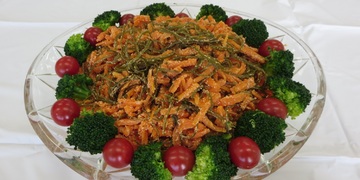 日光旬のレシピ『にんじんと切昆布の明太子炒め』