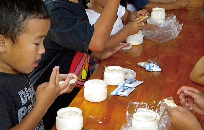 バター作り・アイスクリーム作り　大笹牧場